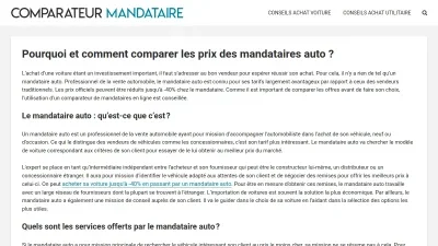 Comparateur Mandataires