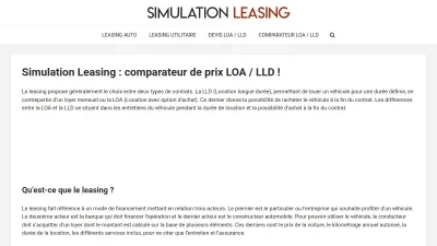 Simulateur Leasing